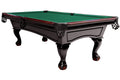 Billardtisch, Pool, Dover, 8 ft. (Fuß), schwarz, Clubtuch gelbgrün