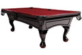 Billardtisch, Pool, Dover, 8 ft. (Fuß), schwarz, Simonis 760 rot