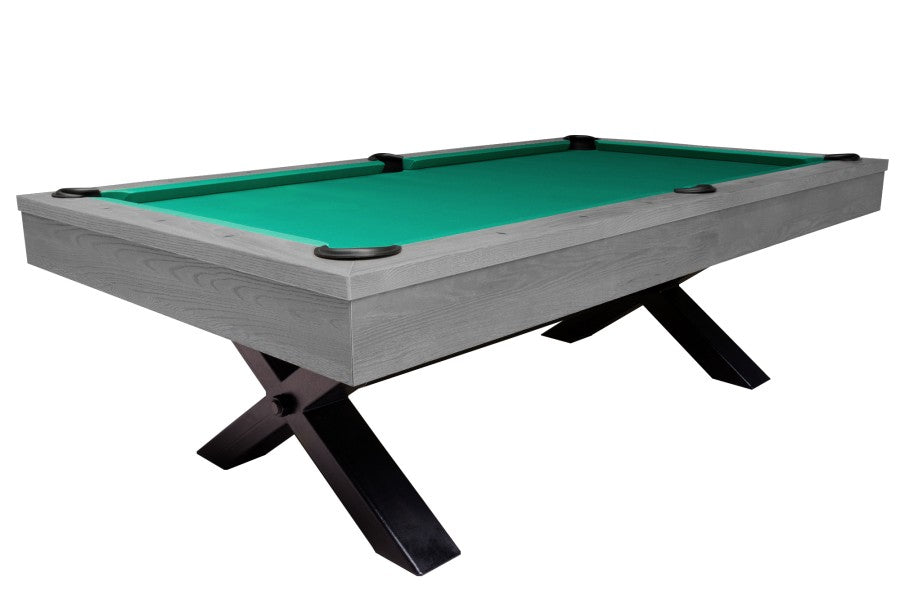 Billardtisch, Pool, Xray, 8 ft. (Fuß), grau, Clubtuch burgund