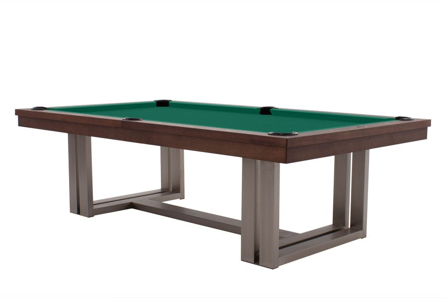 Billardtisch / Esstisch, Pool, Rasson Trillium, 8 ft. (Fuß), walnuss, Simonis 760 gelbgrün