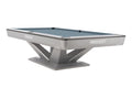 Billardtisch, Pool, Rasson Victory III, silber, CLUB Taschenmaß, 8 ft., Simonis 760 puderblau