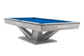 Billardtisch, Pool, Rasson Victory III, silber, CLUB Taschenmaß, 8 ft., Simonis 760 royalblau