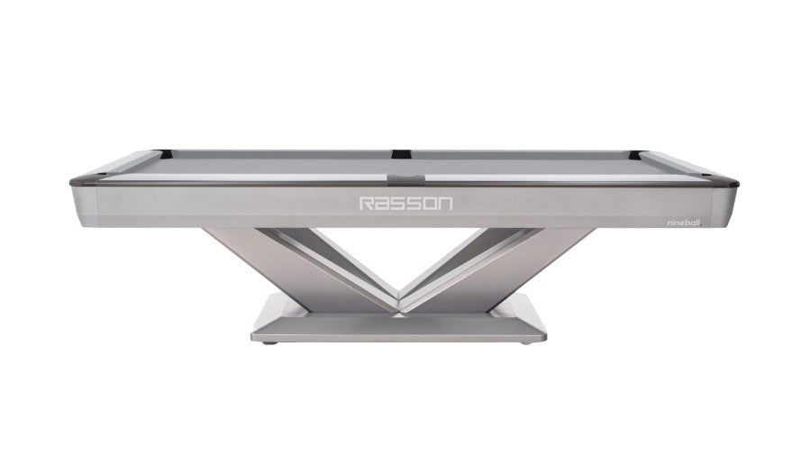 Billardtisch, Pool, Rasson Victory III, silber, CLUB Taschenmaß, 8 ft., Simonis 860 turnierblau