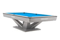Billardtisch, Pool, Rasson Victory III, silber, CLUB Taschenmaß, 8 ft., Simonis 760 turnierblau