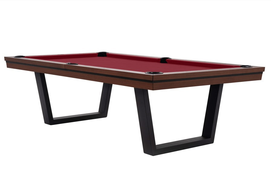 Billardtisch / Esstisch, Pool, Rasson Madrid, walnuss, 7 ft., Clubtuch burgund