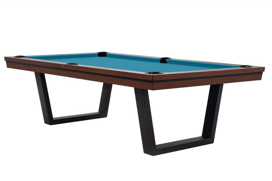 Billardtisch / Esstisch, Pool, Rasson Madrid, walnuss, 7 ft., Clubtuch elektrikblau