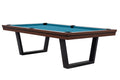 Billardtisch / Esstisch, Pool, Rasson Madrid, walnuss, 7 ft., Simonis 760 elektrikblau