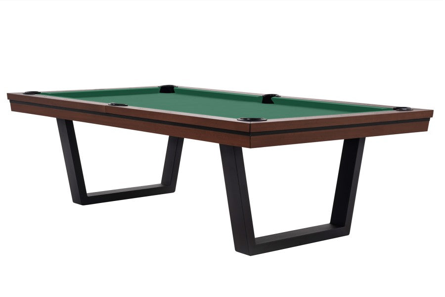 Billardtisch / Esstisch, Pool, Rasson Madrid, walnuss, 7 ft., Simonis 760 gelbgrün