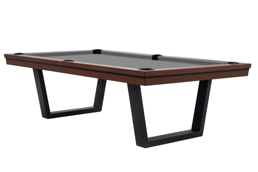 Billardtisch / Esstisch, Pool, Rasson Madrid, walnuss, 8 ft., Simonis 860 grau