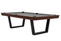 Billardtisch / Esstisch, Pool, Rasson Madrid, walnuss, 8 ft., Simonis 860 grau