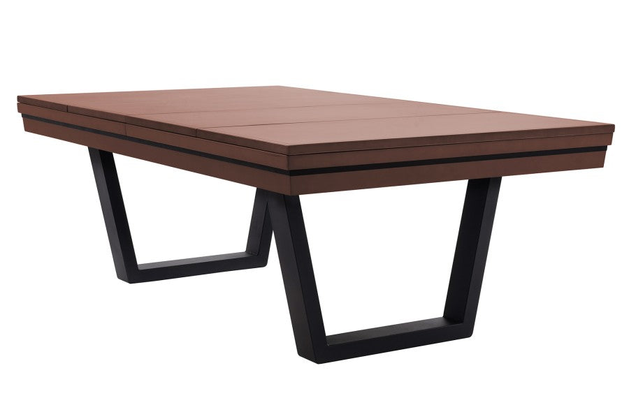 Billardtisch / Esstisch, Pool, Rasson Madrid, walnuss, 7 ft., Simonis 860 elektrikblau