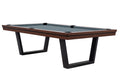 Billardtisch / Esstisch, Pool, Rasson Madrid, walnuss, 7 ft., Simonis 760 puderblau