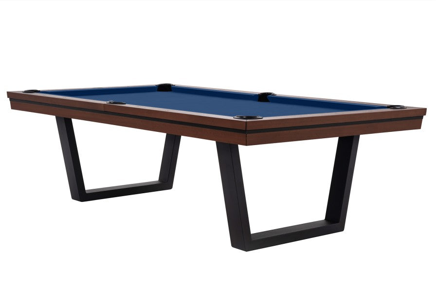 Billardtisch / Esstisch, Pool, Rasson Madrid, walnuss, 7 ft., Clubtuch royalblau