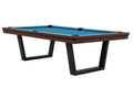 Billardtisch / Esstisch, Pool, Rasson Madrid, walnuss, 7 ft., Simonis 760 turnierblau
