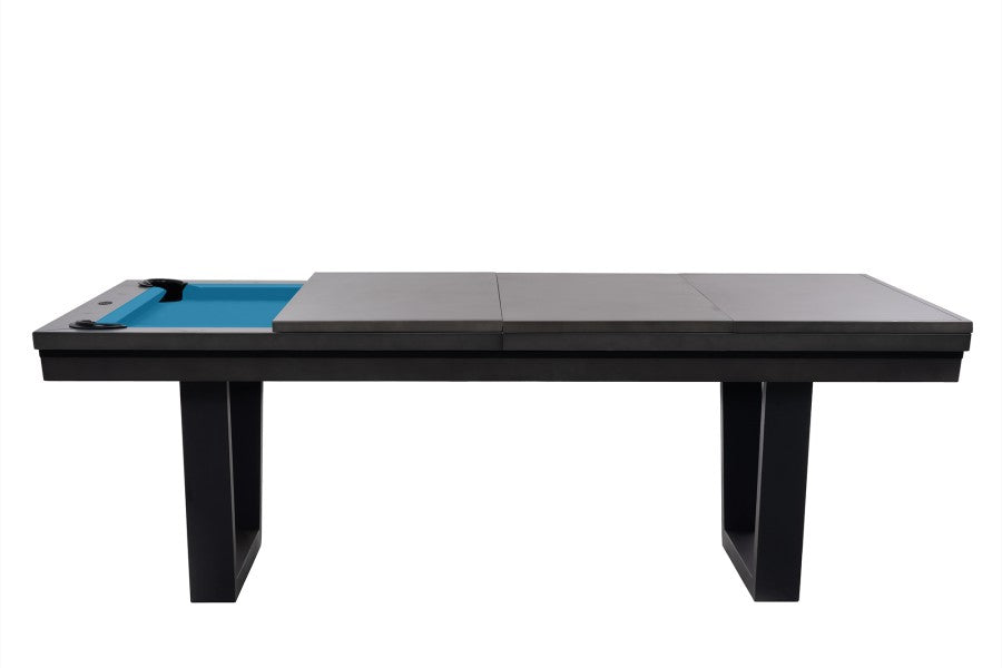 Billardtisch / Esstisch, Pool, Rasson Madrid, grau, 7 ft., Simonis 860 blaugrün