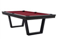 Billardtisch / Esstisch, Pool, Rasson Madrid, grau, 7 ft., Clubtuch burgund