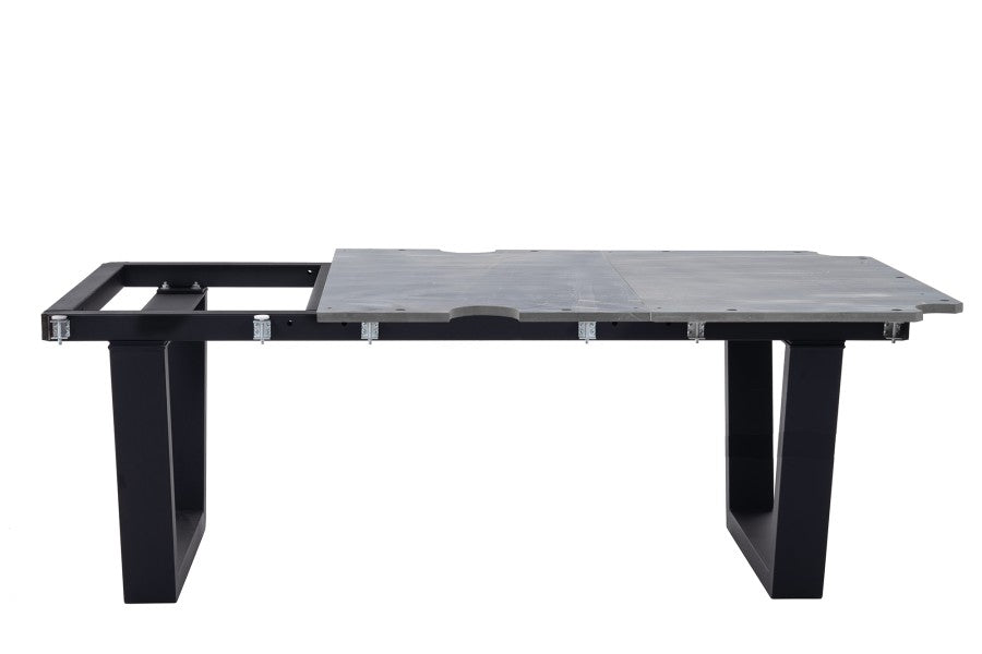 Billardtisch / Esstisch, Pool, Rasson Madrid, grau, 7 ft., Simonis 860 royalblau