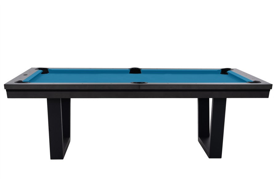 Billardtisch / Esstisch, Pool, Rasson Madrid, grau, 8 ft., Clubtuch royalblau