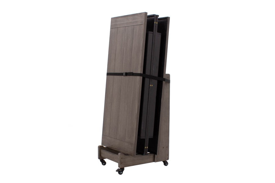 Billardtisch / Esstisch, Pool, Rasson Penelope II, inkl. Abdeckplatte, gebeiztes Holz, 7 ft., Clubtuch gelbgrün