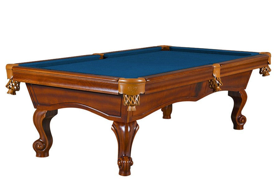 Billardtisch, Pool, York, 8 ft. (Fuß), antikbraun, 8 ft., Simonis 860 royalblau