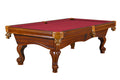 Billardtisch, Pool, York, 8 ft. (Fuß), antikbraun, 8 ft., Simonis 860 burgund