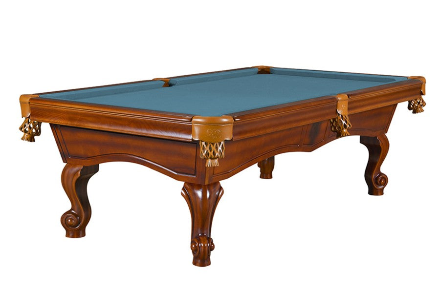 Billardtisch, Pool, York, 8 ft. (Fuß), antikbraun, 8 ft., Simonis 760 puderblau
