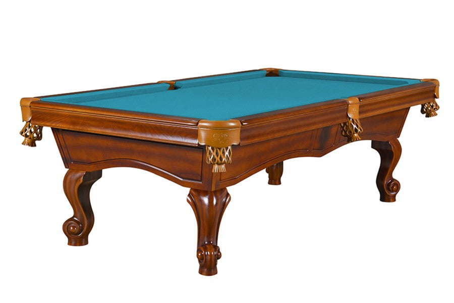 Billardtisch, Pool, York, 8 ft. (Fuß), antikbraun, 8 ft., Simonis 860 turnierblau