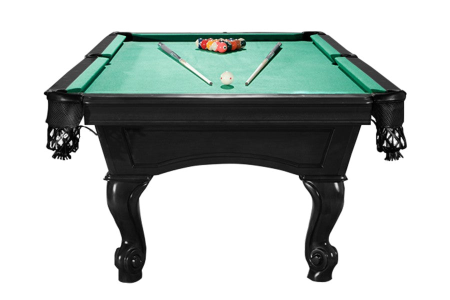 Billardtisch, Pool, Shelton, 8 ft. (Fuß), schwarz, Simonis 860 blaugrün