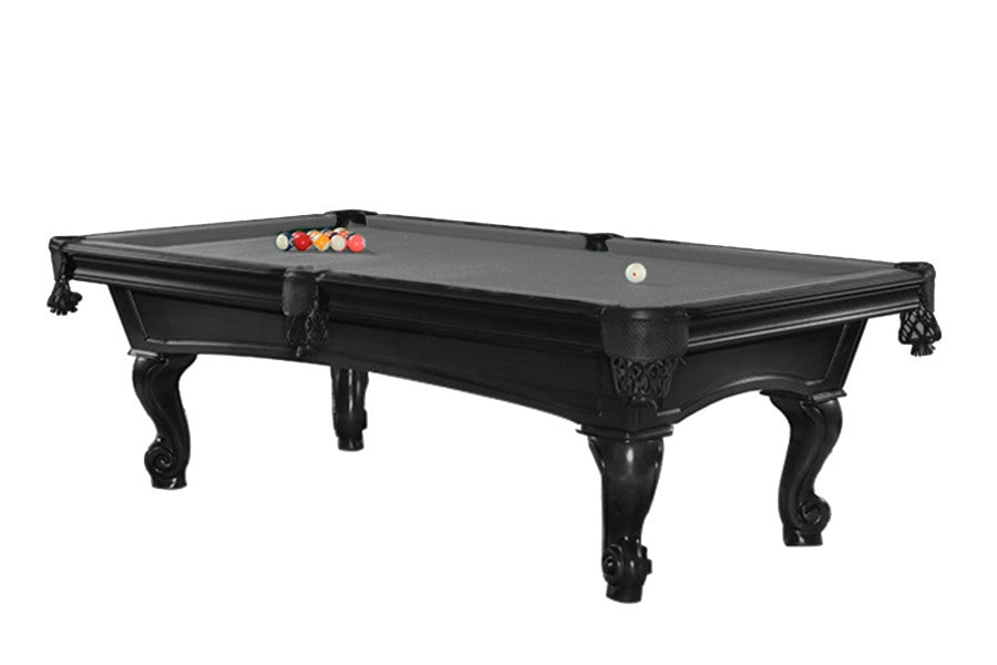Billardtisch, Pool, Shelton, 8 ft. (Fuß), schwarz, Simonis 860 grau