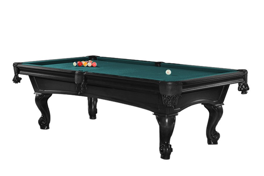 Billardtisch, Pool, Shelton, 8 ft. (Fuß), schwarz, Simonis 760 blaugrün