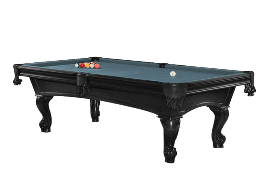 Billardtisch, Pool, Shelton, 8 ft. (Fuß), schwarz, Simonis 860 puderblau