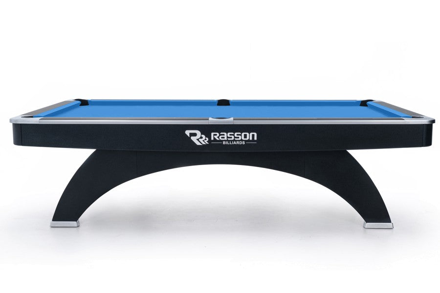 Billardtisch, Pool, Rasson Ox, 9 ft. (Fuß), schwarz, World Pool Masters Edition, Simonis 860 shark grey