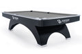 Billardtisch, Pool, Rasson Ox, 9 ft. (Fuß), schwarz, EPBF Taschenmaß, Simonis 760 grau