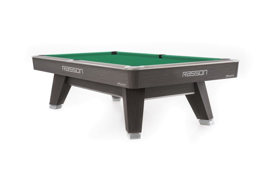 Billardtisch, Pool, Rasson ACURRA (MR-SUNG SERIES), 9 ft. (Fuß), grau (Sarum Strand), MATCHROOM Taschenmaß, Simonis 860 gelbgrün