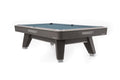 Billardtisch, Pool, Rasson ACURRA (MR-SUNG SERIES), 9 ft. (Fuß), grau (Sarum Strand), CLUB Taschenmaß, Simonis 760 puderblau