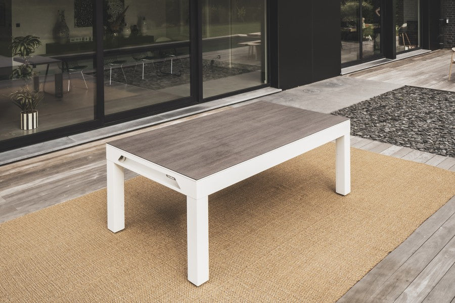 Abdeckplatte, 7 ft. (Fuß), Holzdekor für weißen Cornilleau Classic Outdoor Billardtisch