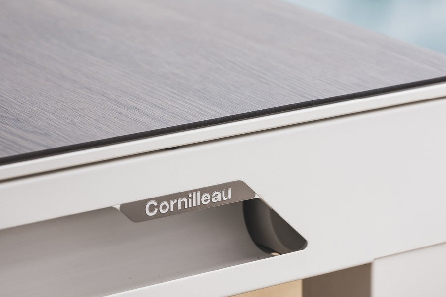 Abdeckplatte, 7 ft. (Fuß), Holzdekor für weißen Cornilleau Classic Outdoor Billardtisch