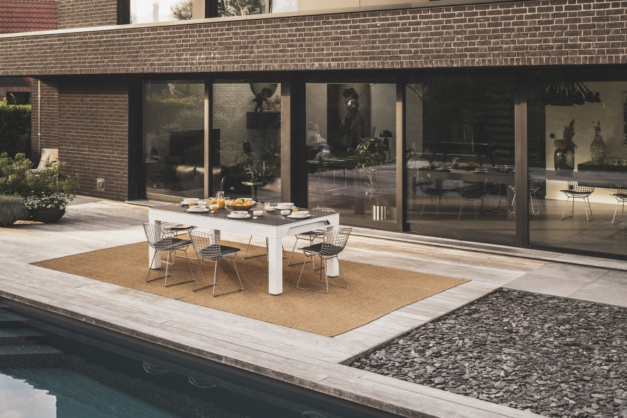 Abdeckplatte, 7 ft. (Fuß), Steindekor für weißen Cornilleau Classic Outdoor Billardtisch