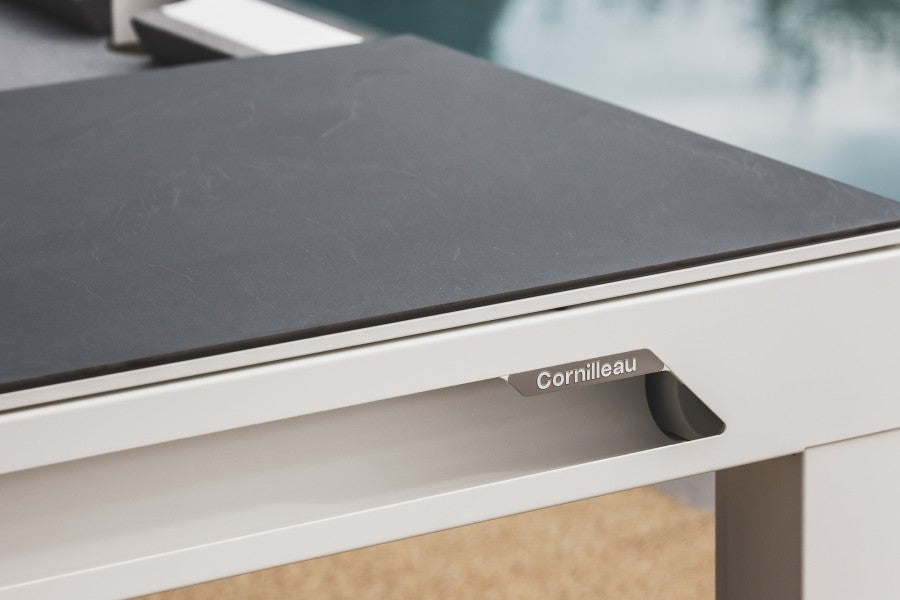 Abdeckplatte, 7 ft. (Fuß), Steindekor für weißen Cornilleau Classic Outdoor Billardtisch