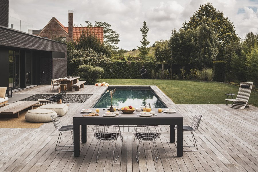 Abdeckplatte, 7 ft. (Fuß), Holzdekor für schwarzen Cornilleau Classic Outdoor Billardtisch