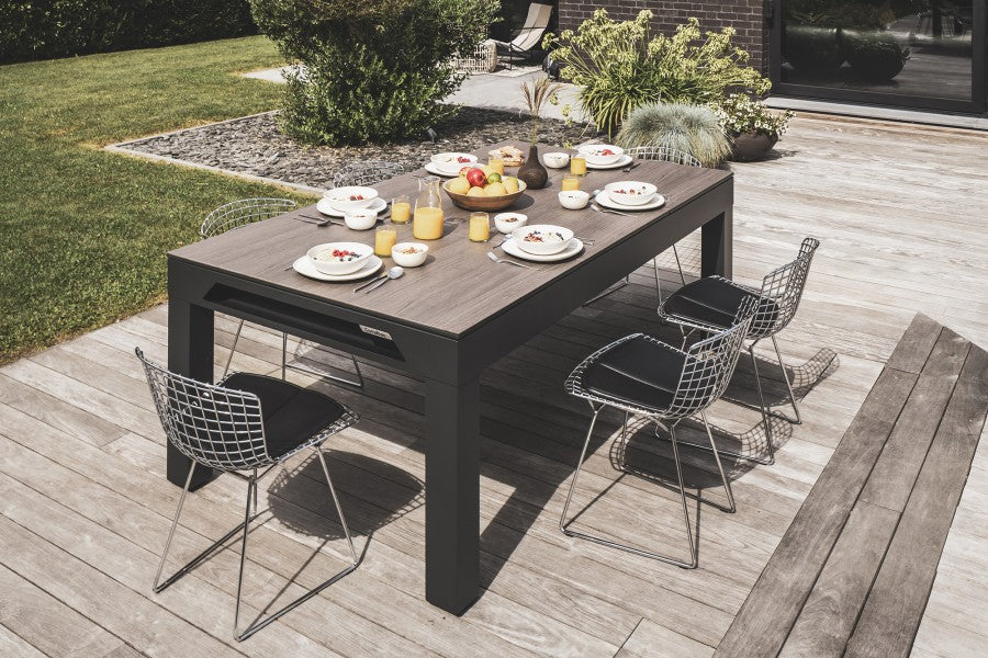 Abdeckplatte, 7 ft. (Fuß), Holzdekor für schwarzen Cornilleau Classic Outdoor Billardtisch