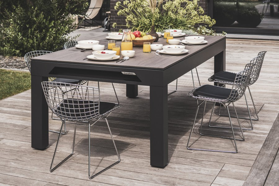 Abdeckplatte, 7 ft. (Fuß), Holzdekor für schwarzen Cornilleau Classic Outdoor Billardtisch