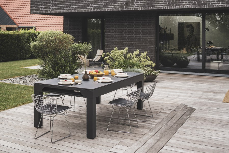 Abdeckplatte, 7 ft. (Fuß), Steindekor für schwarzen Cornilleau Classic Outdoor Billardtisch