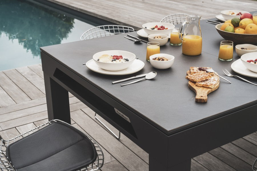 Abdeckplatte, 7 ft. (Fuß), Steindekor für schwarzen Cornilleau Classic Outdoor Billardtisch