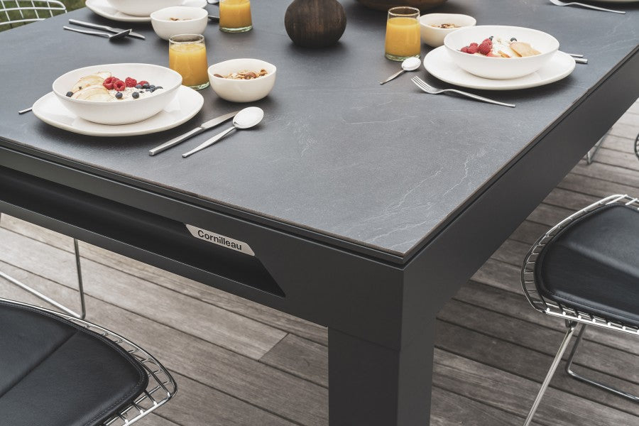 Abdeckplatte, 7 ft. (Fuß), Steindekor für schwarzen Cornilleau Classic Outdoor Billardtisch