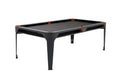Billardtisch, Pool, Cornilleau Hyphen Outdoor, 7 ft. (Fuß), schwarz, Spielfläche: Dunkelgrau, Taschen: Terrakotta