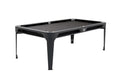 Billardtisch, Pool, Cornilleau Hyphen Outdoor, 7 ft. (Fuß), schwarz, Spielfläche: Dunkelgrau, Taschen: Weiß