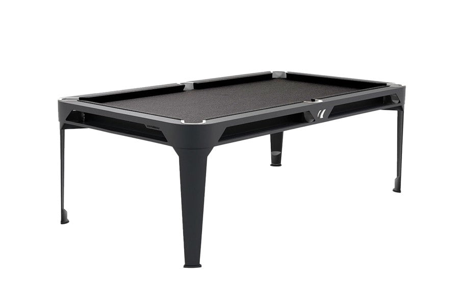 Billardtisch, Pool, Cornilleau Hyphen Outdoor, 7 ft. (Fuß), schwarz, Spielfläche: Dunkelgrau, Taschen: Weiß