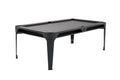 Billardtisch, Pool, Cornilleau Hyphen Outdoor, 7 ft. (Fuß), schwarz, Spielfläche: Hellgrau, Taschen: Schwarz