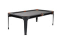 Billardtisch, Pool, Cornilleau Hyphen Outdoor, 7 ft. (Fuß), schwarz, Spielfläche: Hellgrau, Taschen: Terrakotta